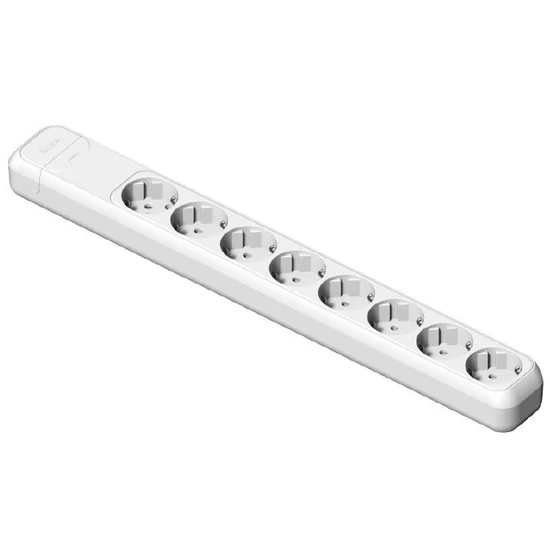 Szerelhető elosztó nyolcas, fehér, 16A-250V