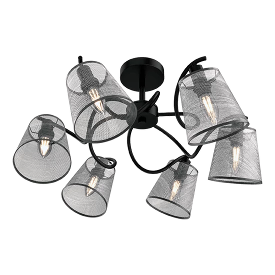 JASMINE CEILING LAMP 5XE14 BLACK