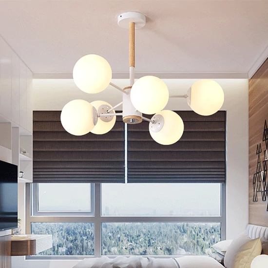 ISABEL CHANDELIER 6XE27 WHITE