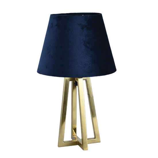 Siena Asztali Lámpa, E27, bronz/kék