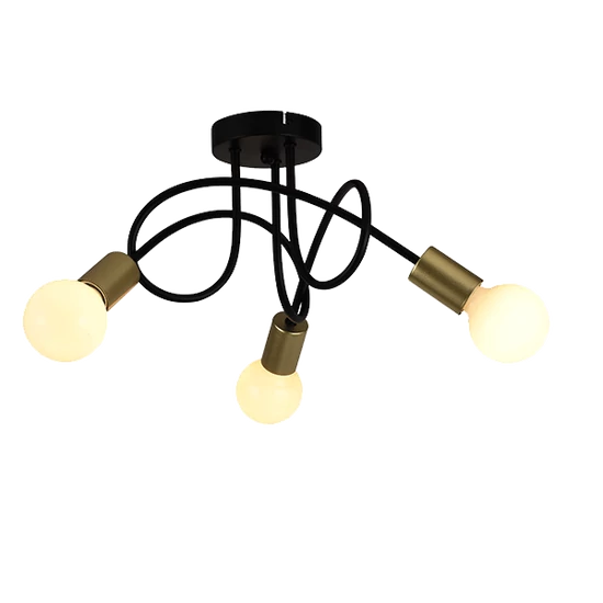 MYA CEILING LAMP 3XE27 BLACK/GOLD