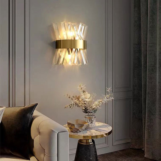 WILLIAM WALL LAMP 2xE14 GOLD/CHAMPAGNE
