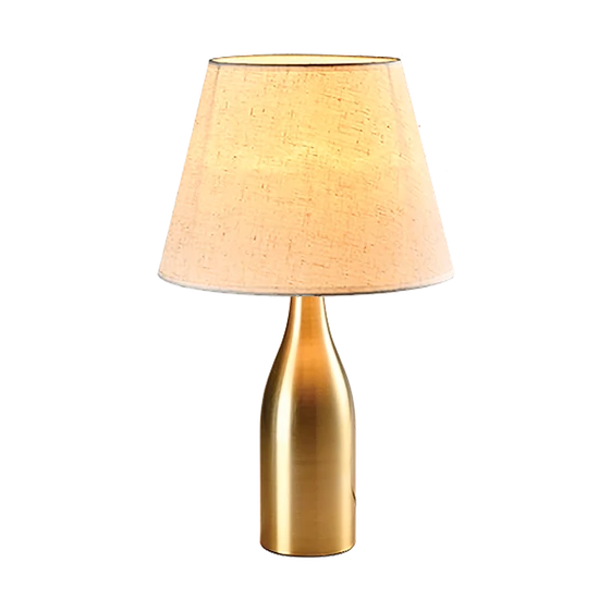 CAPRI TABLE LAMP 1XE27 GOLD/FLAX