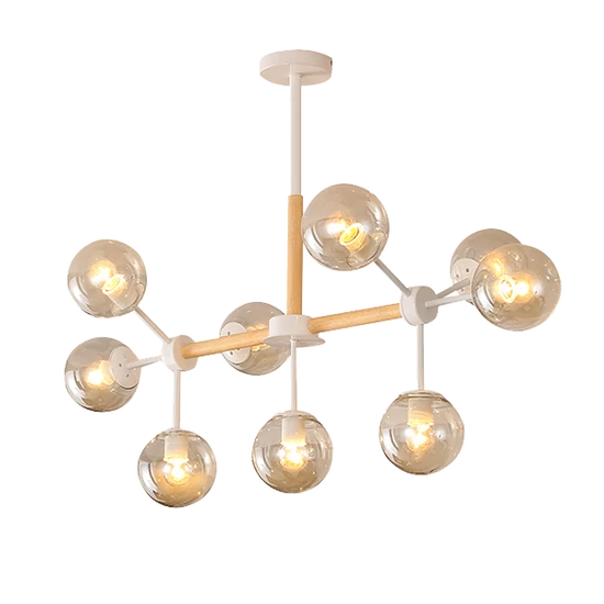 ISABEL CHANDELIER 9XE27 WHITE