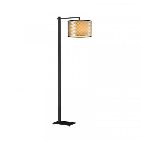 MURANO FLOOR LAMP 1XE27 BLACK/FLAX