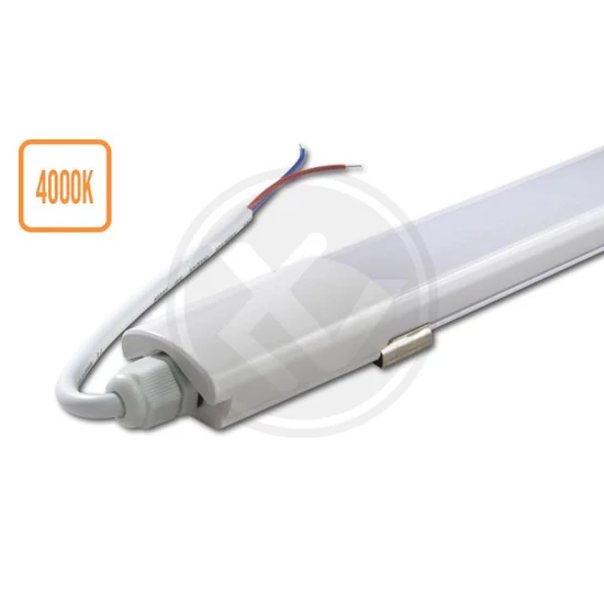 Led vízmentes lámpatest 18w fehér 4000k ip65 60cm