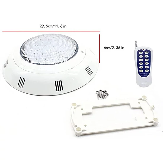LED MEDENCE VILÁGÍTÁS 12V, 36W, SZÍNVÁLTÓS, TÁVIRÁNYÍTÓS, 351DB LED.FALRA SZERELHETŐ