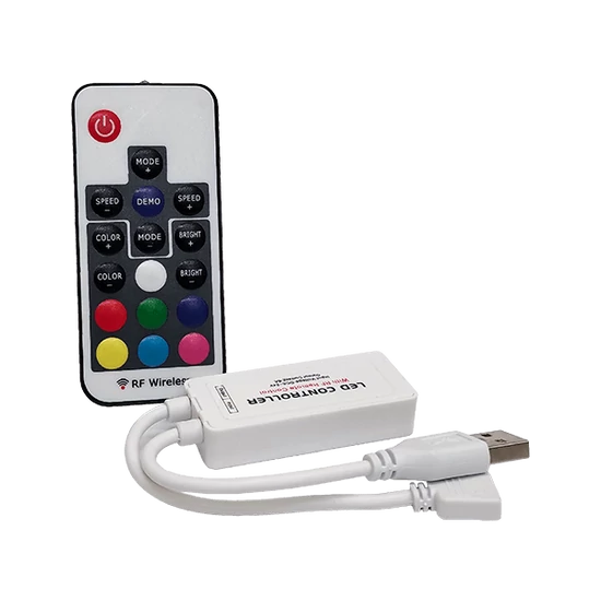 RF MINI RGB USB LED CONTROLLER WITH REMOTE