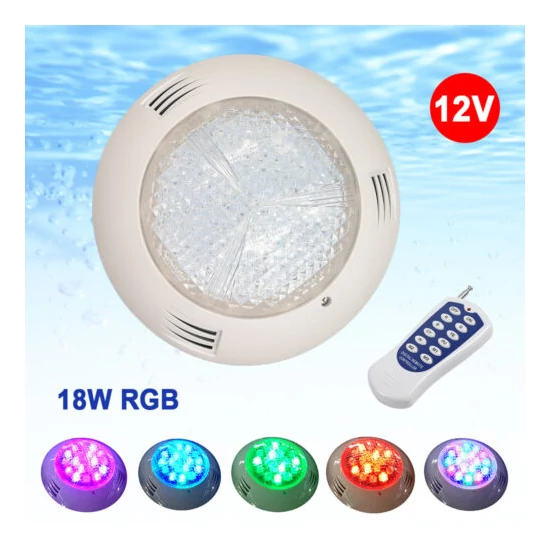 PL2 LED POOL LIGHT 18W RGB AC12V WITH REMOUTE