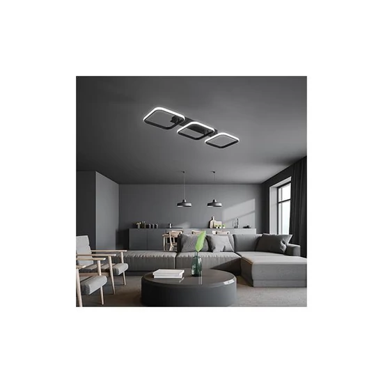 LED csillár Nebula Canis 33W 90x26x8,5cm fekete