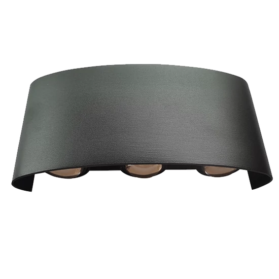 LED WALL LAMP 6X1W 4000K IP54 BLACK
