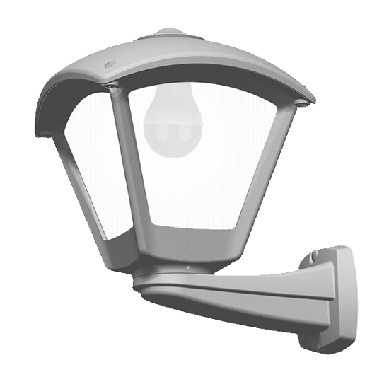 DARIO 250 GARDEN WALL LAMP 1XE27 IP55 GREY