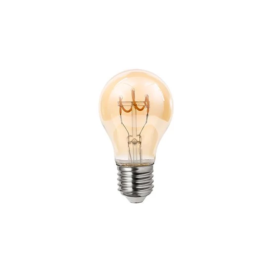 Led izzó e27 filament dimm a60 2200k 4w borostyán