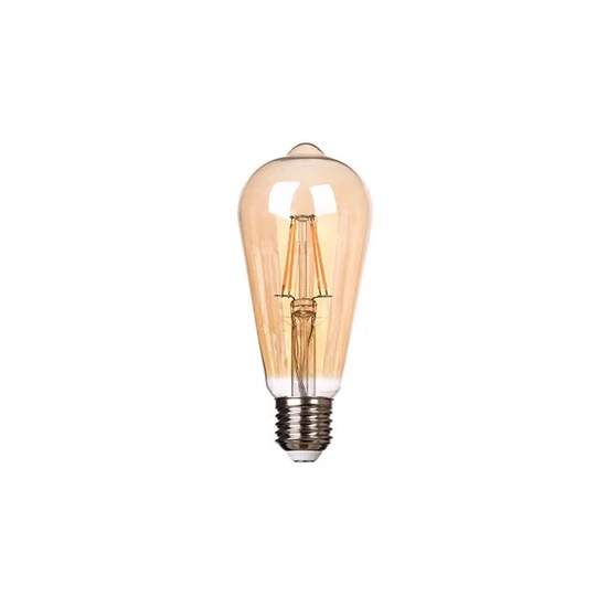 Led izzó e27 izzószál 3-dimm st64 2700k 6w ambe