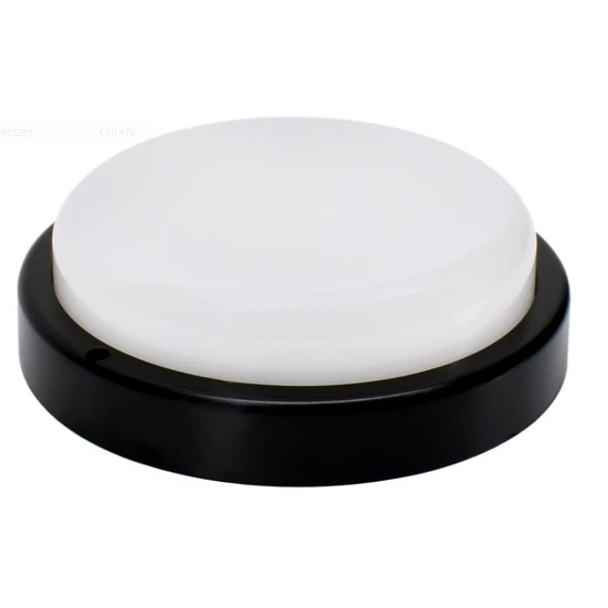 LED lámpa fekete 12W IP54 1150lm mozgásérzékelő