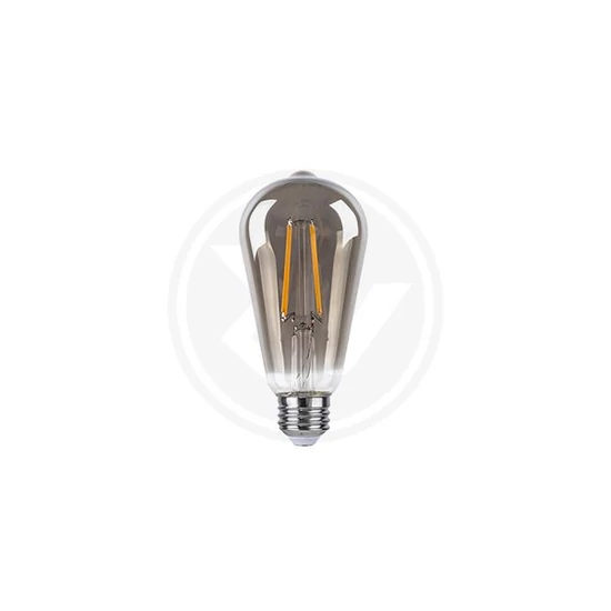 LED izzó E27 Filament Vita ST64 2200K 10W füst