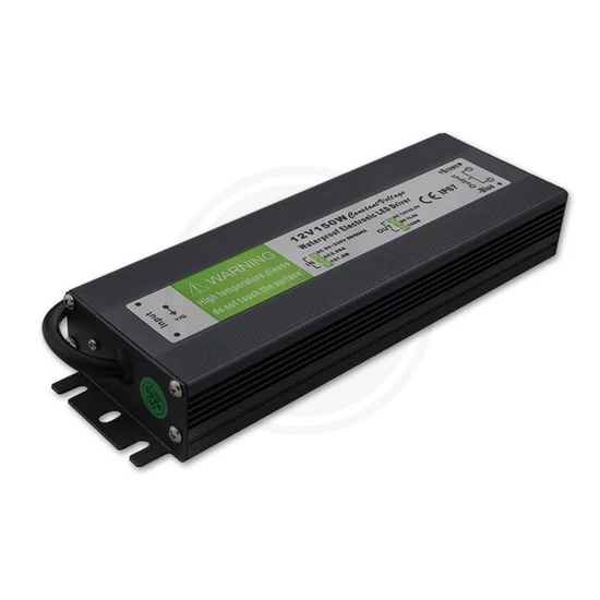 Vízálló ip67 led tápegység 12v 150w 12,5a