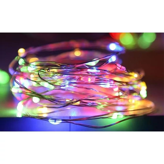 Led fényfüzér 5 méteres 50 db rgb led