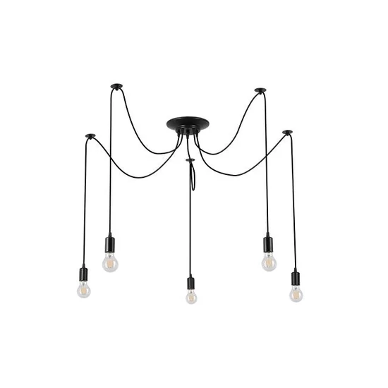 Led csillár 5 x e27 otto  fekete