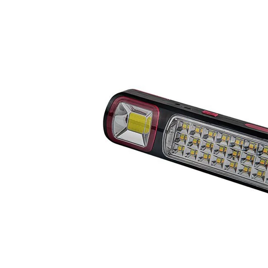 LED műhelylámpa 12,8W LED + COB napelem
