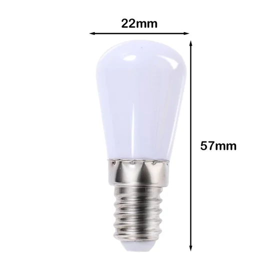 Led 230V  E14  1,5W Hűtőgép  égő meleg fehér  3000K