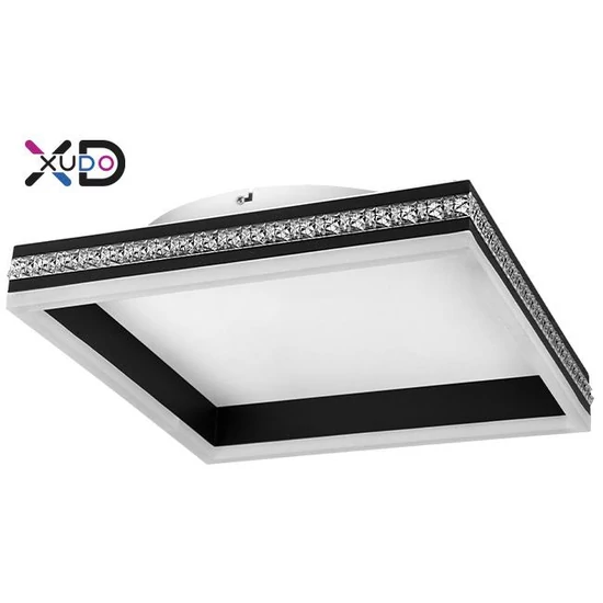 LED csillár 46W 40x40cm 4000K fekete