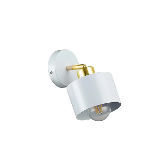 E27 led elza fali lámpa, mozgatható x1 fehér + arany
