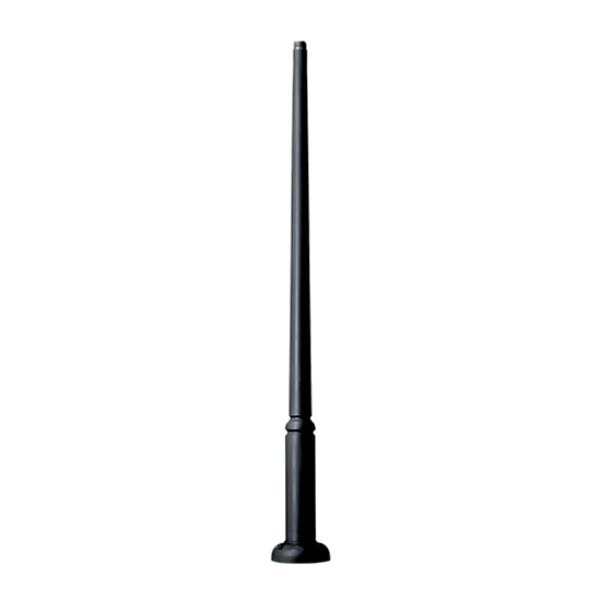 EKTOR POLE 3000ММ WITHOUT DOOR, BLACK