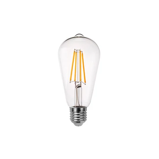 Led izzó e27 filament st64 12w 4000k