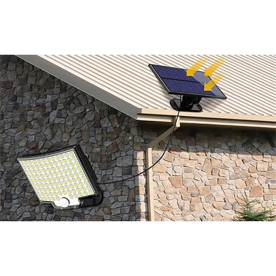 Solar LED reflektor 108xSMD PIR