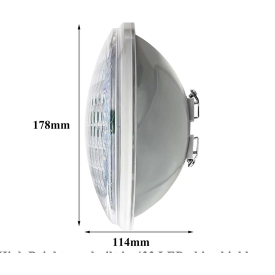 LED MEDENCE VILÁGÍTÁS PAR56 12V, 40W, SZÍNVÁLTÓS, TÁVIRÁNYÍTÓS.