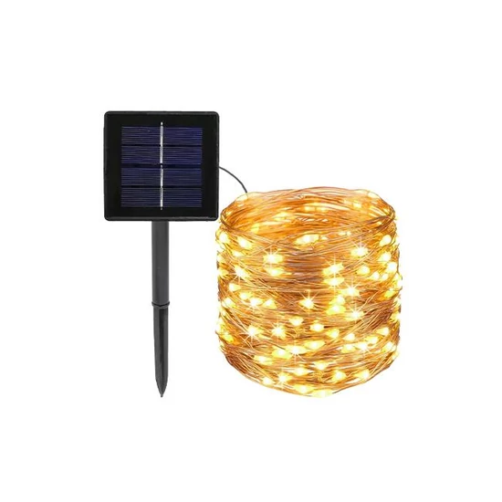Led napelemes füzér 500 led 5190cm zsinór