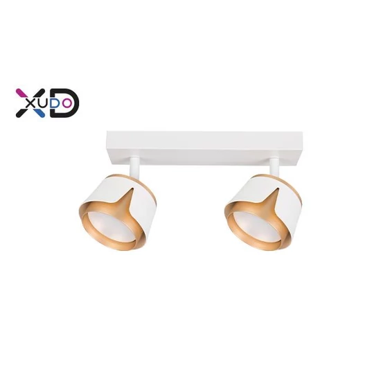 LED fali, mennyezeti lámpa x2 fehér + arany GX53 foglalat