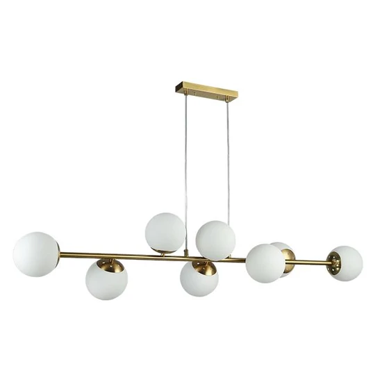 E27 bali függőlámpa 120cm x8 arany