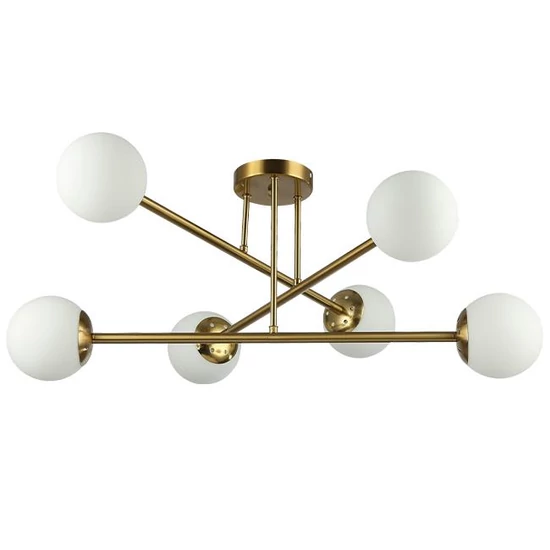 E27 bali led csillár 77cm x6 arany