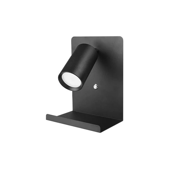 Kaliso GU10 fali olvasólámpa 150mm Fekete