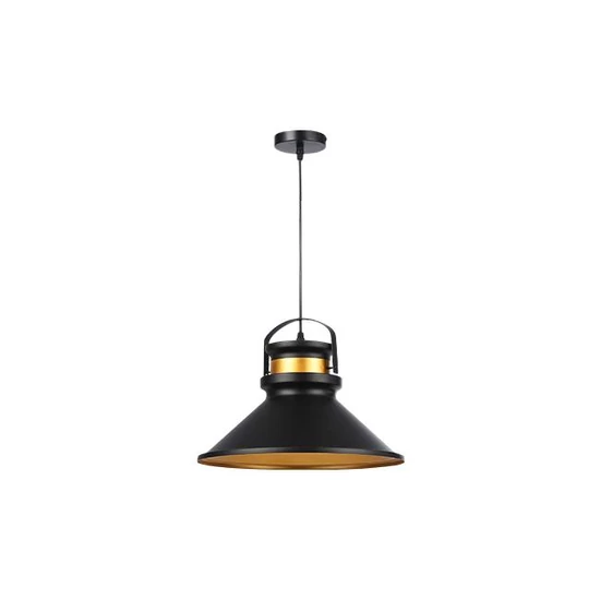 E27 tao függőlámpa 36cm x1 fekete + réz
