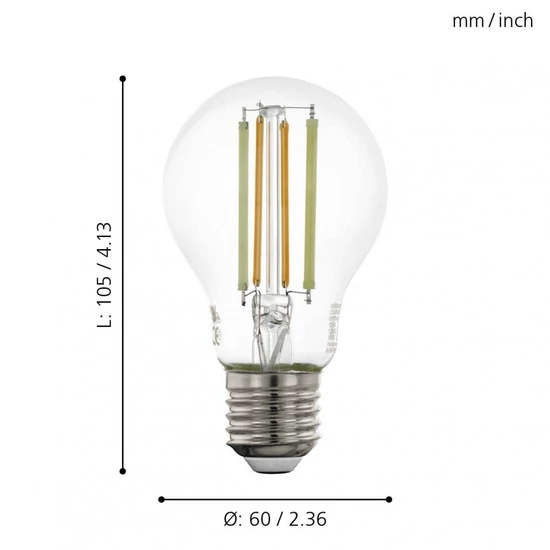 LED Connect EGLO okos fényforrás E27 A60 6W, 2200-6500K, 806 lm