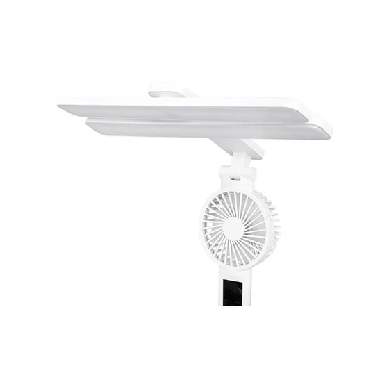 LED asztali lámpa beépített ventilátorral 3000-6000K fehér