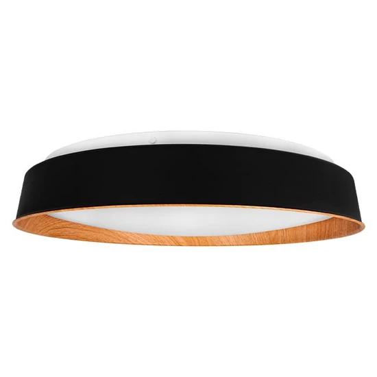 LED mennyezeti lámpa 3CCT 54W fekete + fa távirányító