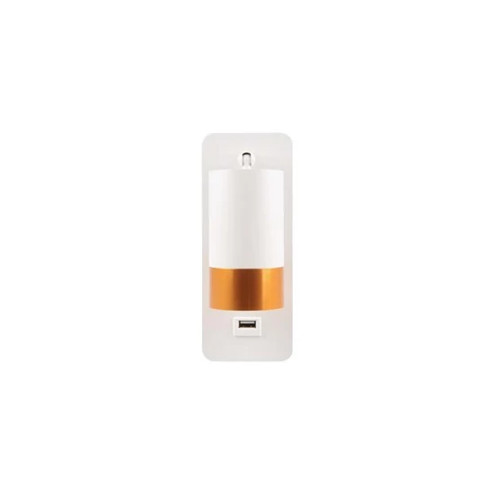 Klemens GU10 fehérarany fali olvasólámpa USB A