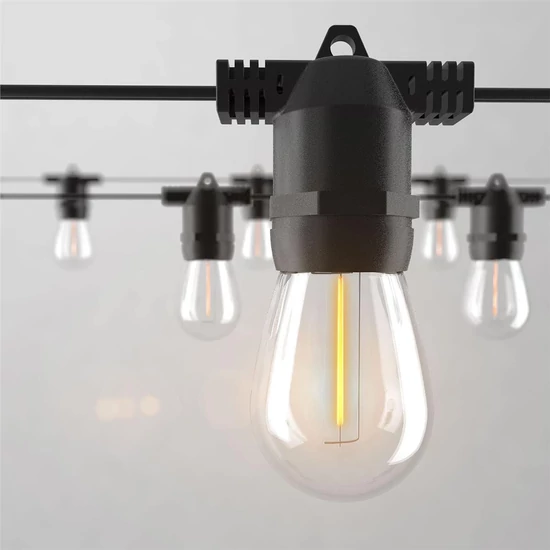 Napelemes LED füzér 10 LED 10 m