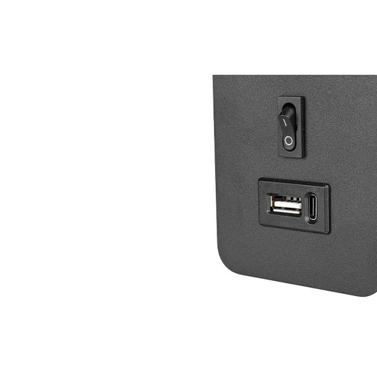 Piero G9 USB olvasó fali lámpa fekete + arany