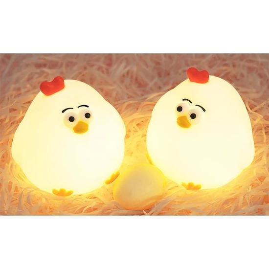 LED gyerek éjszakai lámpa csirke 3000K