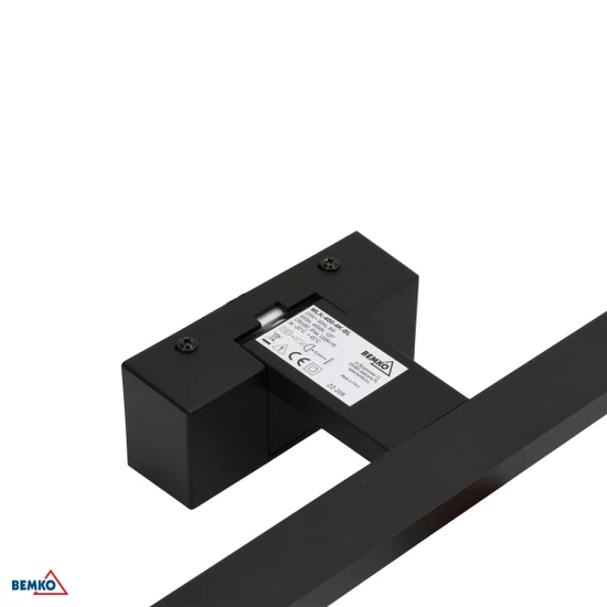 LED Falilámpa KEIRA 8W 4000K 40cm IP44 fekete Bemko