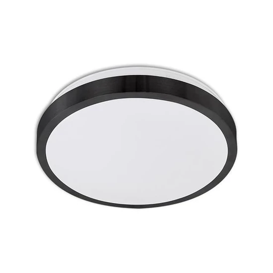Mennyezeti lámpa solen 2xe27 kerek fekete dip mikroérzékelő