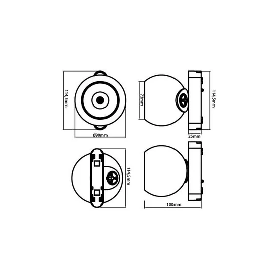 Luxo LED lámpa 48V 10W 4000K Mars fekete