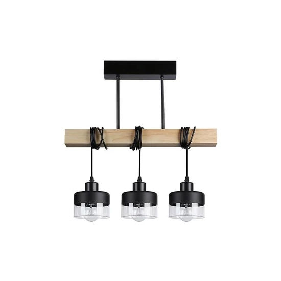 Függesztett lámpa stark  3xe27 50cm fekete + wd