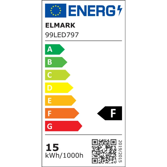 LED IZZÓ A60 SMD2835 15W E27 230V HIDEG FEHÉR