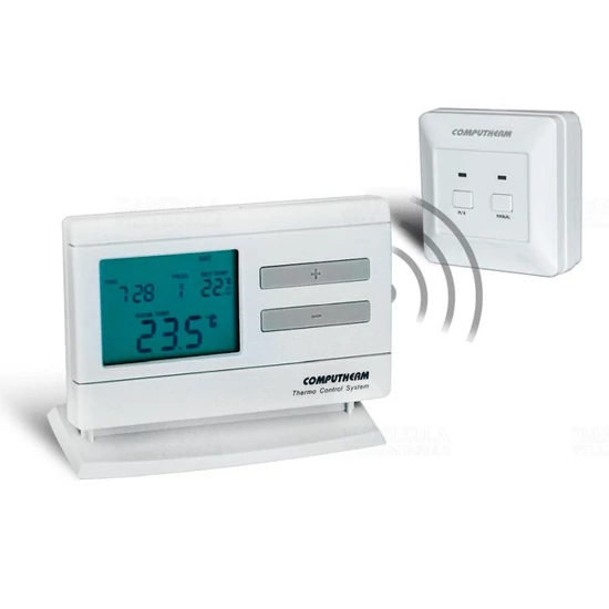 Szobatermosztát Q7 RF COMPUTHERM digitális 7 napra programozható, vezeték nélküli (rádiófrekvenciás)